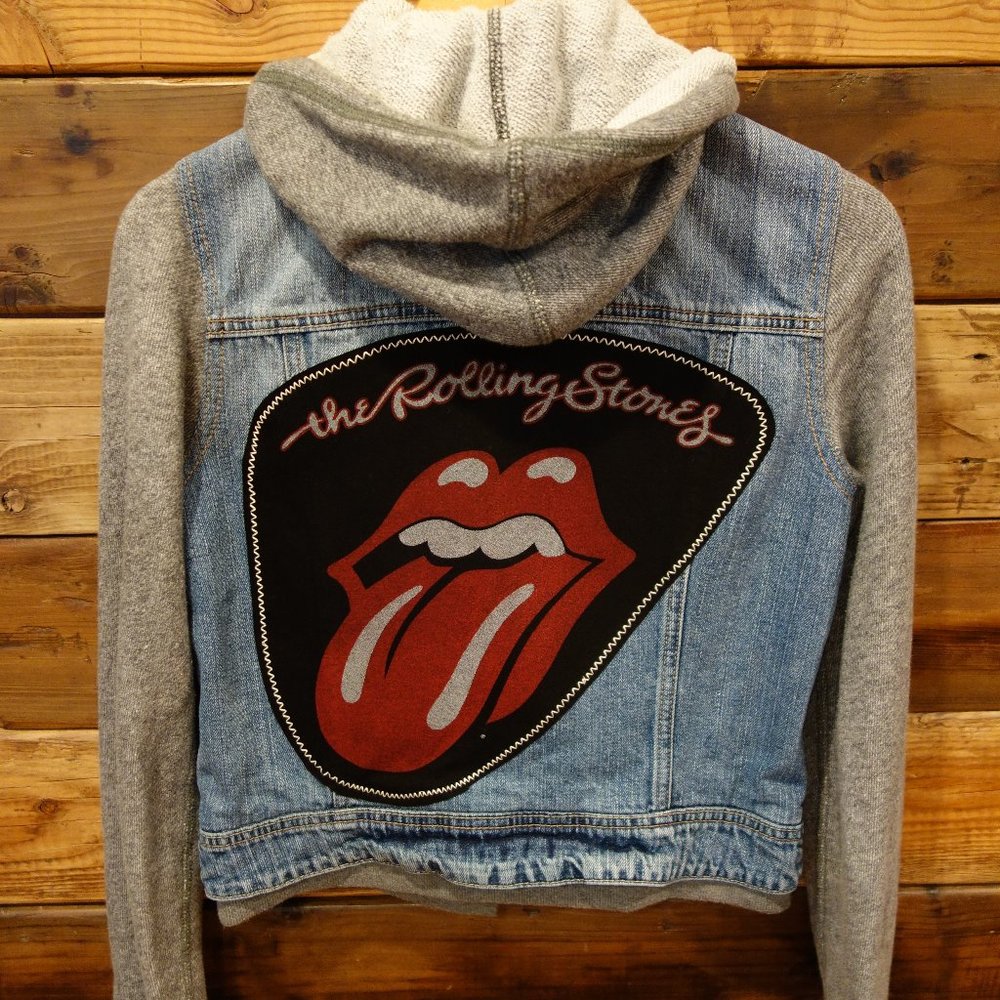 The Rolling Stones One-of-a-Kind American Eagle Custom MadAndie Jean Jacket